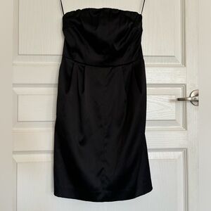 Express Black Strapless Dress